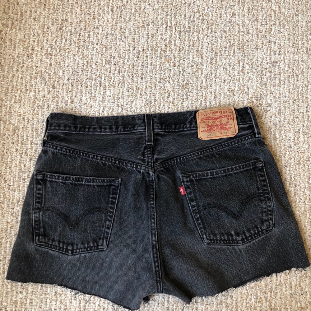 Vintage black Levi’s shorts